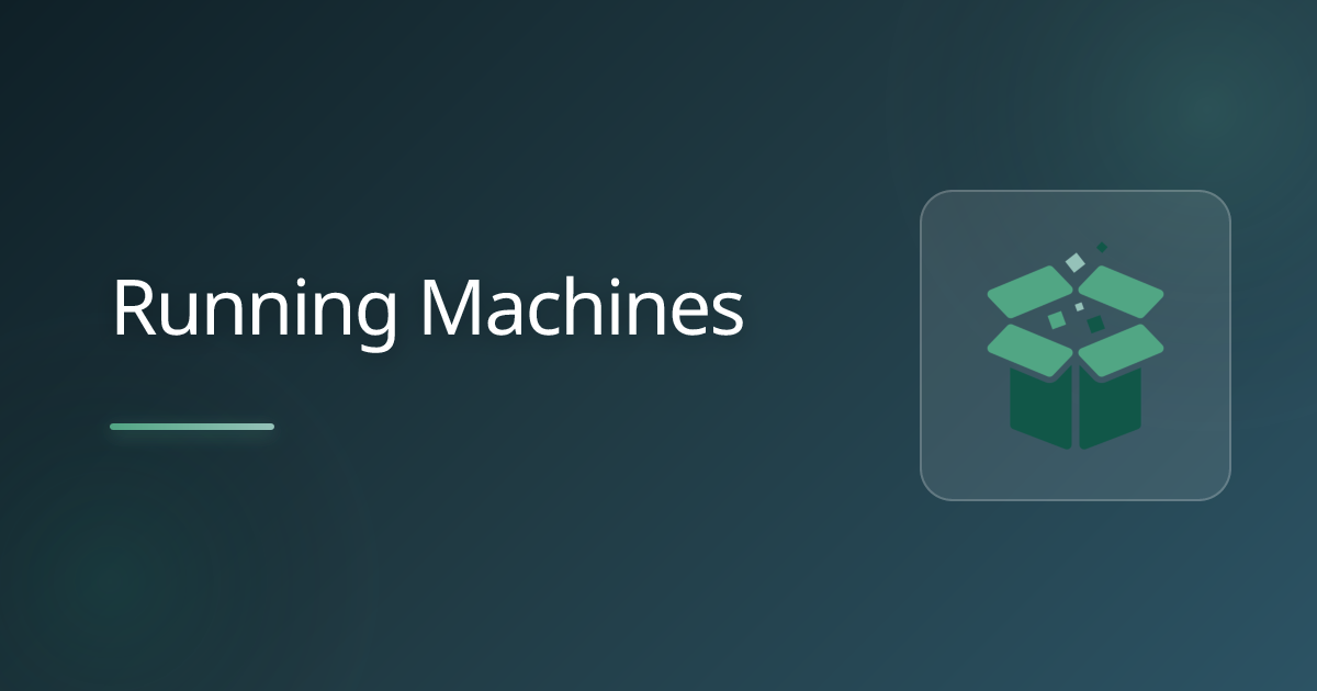 Running Machines